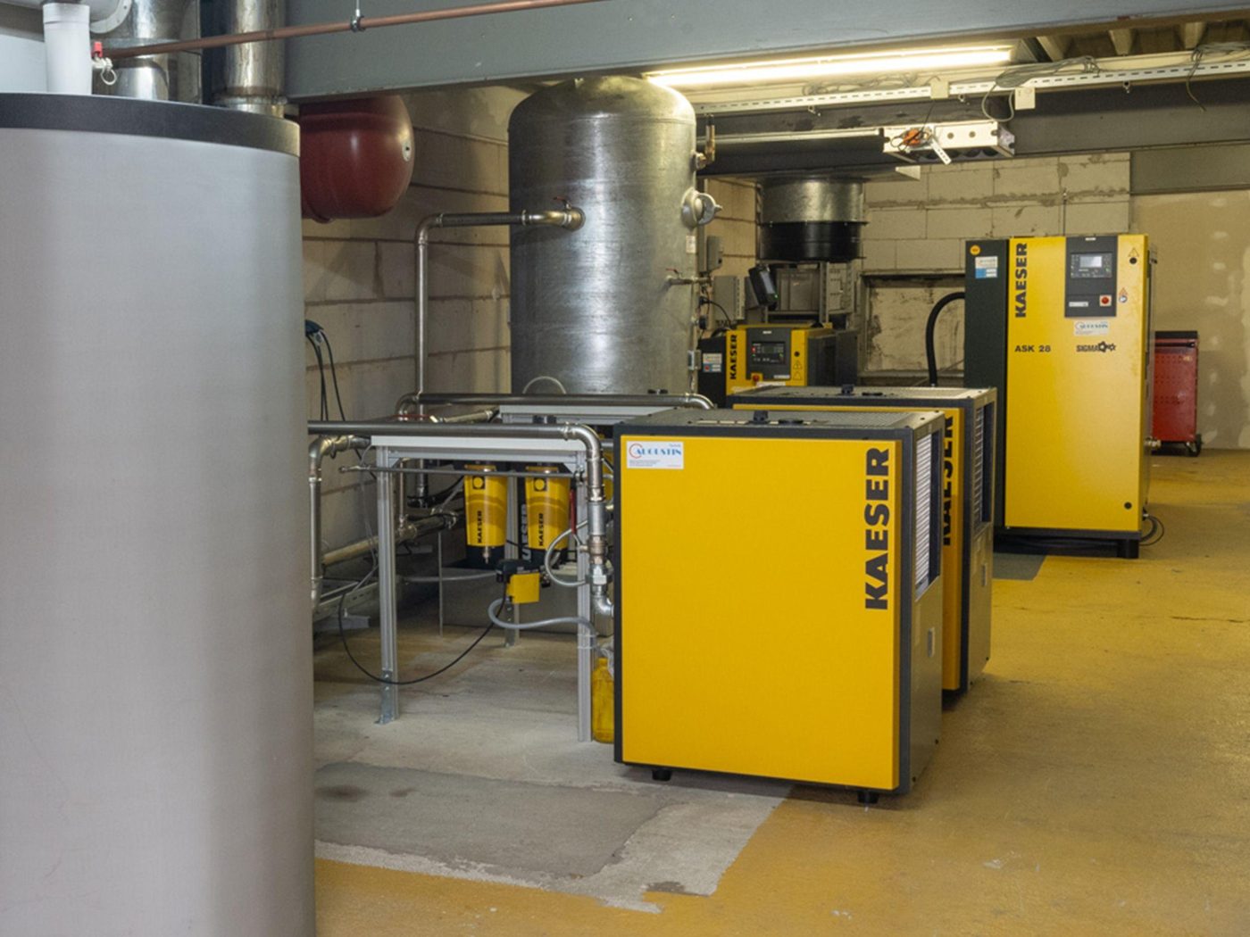 Compressor room installation
